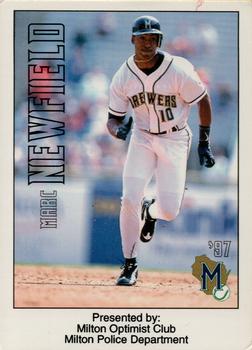 1997 Milwaukee Brewers Police - Milton PD & Milton Optimist Club #NNO Marc Newfield Front