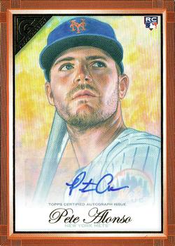2019 Topps Gallery - Autographs Orange #24 Pete Alonso Front