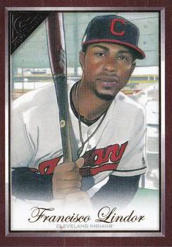 2019 Topps Gallery - Wood #50 Francisco Lindor Front