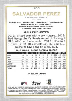 2019 Topps Gallery - Wood #100 Salvador Perez Back