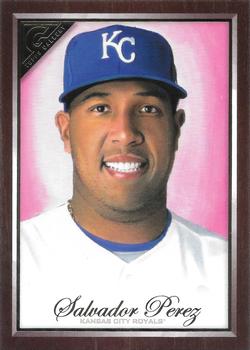 2019 Topps Gallery - Wood #100 Salvador Perez Front