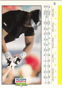 1992 Icon Sports Profiles Frank Thomas #6 Frank Thomas Back