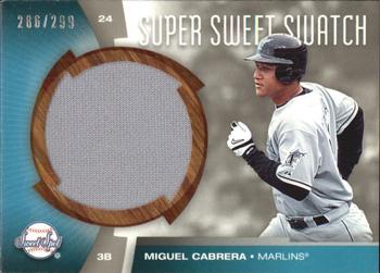 2006 Upper Deck Sweet Spot - Super Sweet Swatch #SW-MI Miguel Cabrera Front
