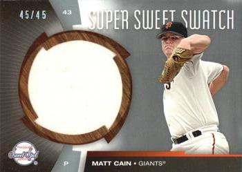 2006 Upper Deck Sweet Spot - Super Sweet Swatch Platinum #SW-MA Matt Cain Front