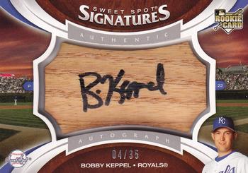 2006 Upper Deck Sweet Spot Update - Rookie Signatures Bat Barrel Black Ink #127 Bob Keppel Front