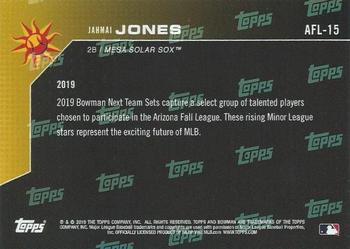 2019 Bowman Next Mesa Solar Sox #AFL-15 Jahmai Jones Back