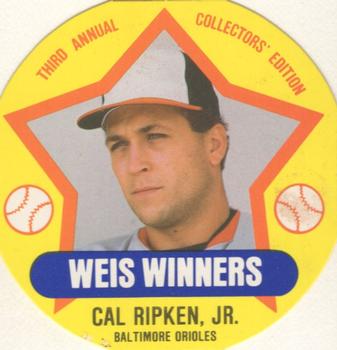 1989 Weis Winners Discs #16 Cal Ripken, Jr. Front