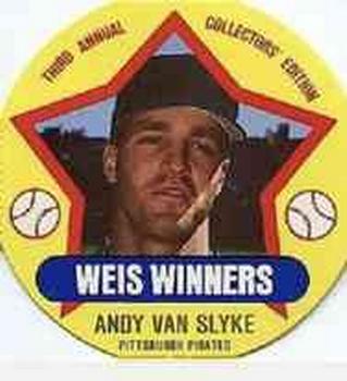 1989 Weis Winners Discs #17 Andy Van Slyke Front