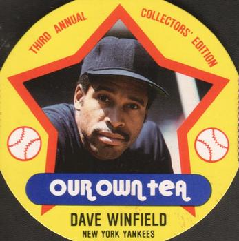 1989 Our Own Tea Discs #13 Dave Winfield Front
