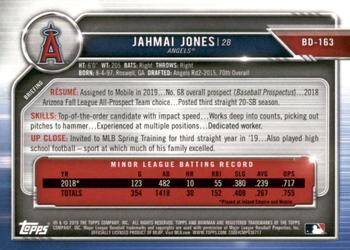 2019 Bowman Draft - Blue #BD-163 Jahmai Jones Back