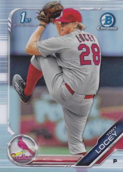 2019 Bowman Draft - Chrome Refractor #BDC-70 Tony Locey Front