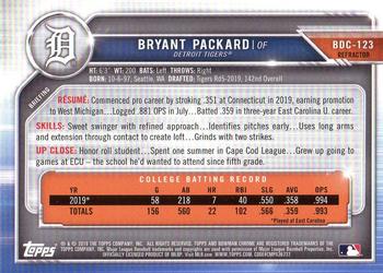 2019 Bowman Draft - Chrome Refractor #BDC-123 Bryant Packard Back
