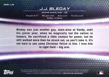 2019 Bowman Draft - Draft Pick Breakdown #BSB-JJB J.J. Bleday Back