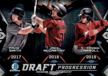 2019 Bowman Draft - Draft Progression #DPR-ARI Pavin Smith / Corbin Carroll / Jake McCarthy Front