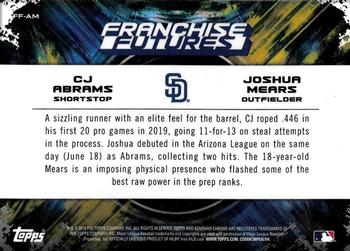 2019 Bowman Draft - Franchise Futures #FF-AM CJ Abrams / Joshua Mears Back