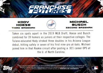 2019 Bowman Draft - Franchise Futures #FF-HB Michael Busch / Kody Hoese Back