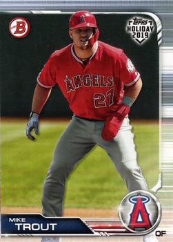 2019 Topps Bowman Holiday #TH-MT Mike Trout Front