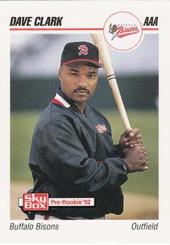 1992 SkyBox Team Sets AAA #28 Dave Clark Front