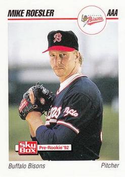 1992 SkyBox Team Sets AAA #41 Mike Roesler Front