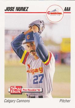 1992 SkyBox Team Sets AAA #65 Jose Nunez Front