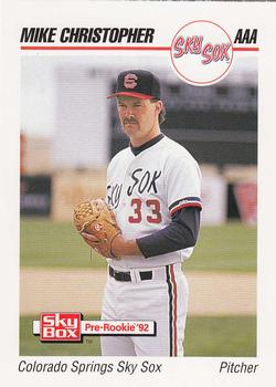 1992 SkyBox Team Sets AAA #80 Mike Christopher Front
