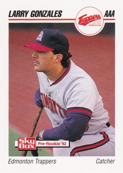 1992 SkyBox Team Sets AAA #159 Larry Gonzales Front