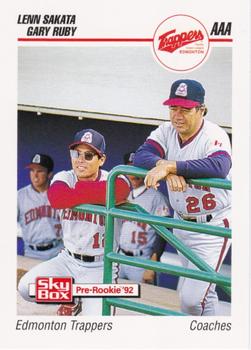 1992 SkyBox Team Sets AAA #175 Lenn Sakata / Gary Ruby Front
