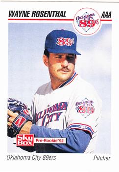 1992 SkyBox Team Sets AAA #304 Wayne Rosenthal Front
