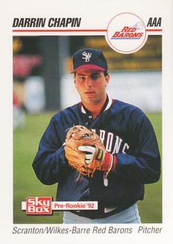 1992 SkyBox Team Sets AAA #481 Darrin Chapin Front