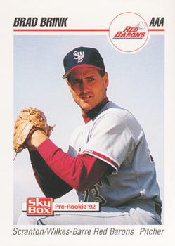 1992 SkyBox Team Sets AAA #484 Brad Brink Front