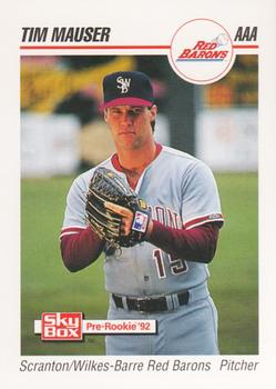 1992 SkyBox Team Sets AAA #490 Tim Mauser Front