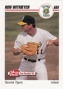 1992 SkyBox Team Sets AAA #547 Ron Witmeyer Front