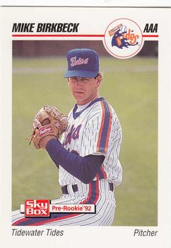 1992 SkyBox Team Sets AAA #552 Mike Birkbeck Front