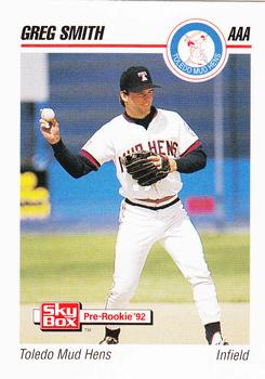 1992 SkyBox Team Sets AAA #597 Greg Smith Front