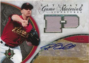 2006 Upper Deck Ultimate Collection - Game Materials Signatures #UGM-RO Roy Oswalt Front