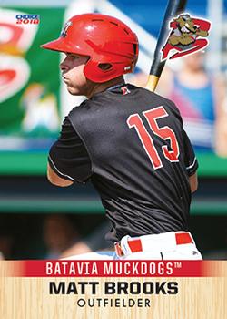 2018 Choice Batavia Muckdogs #05 Matt Brooks Front