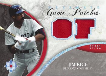 2006 Upper Deck Ultimate Collection - Game Patches #UP-RI Jim Rice Front
