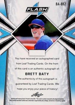 2019 Leaf Flash #BA-BB2 Brett Baty Back