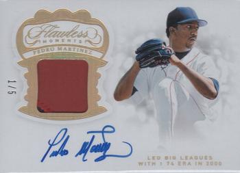 2019 Panini Flawless - Flawless Moments Gold #FM-PM Pedro Martinez Front