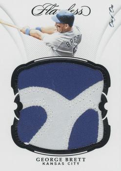 2019 Panini Flawless - Patches Black #P-GB George Brett Front