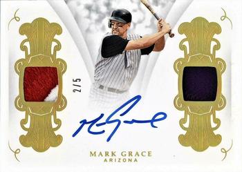 2019 Panini Flawless - Signature Patches Gold #SP-MG1 Mark Grace Front