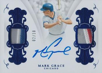 2019 Panini Flawless - Signature Patches Sapphire #SP-MG2 Mark Grace Front