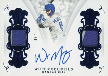 2019 Panini Flawless - Signature Patches Sapphire #SP-WM Whit Merrifield Front
