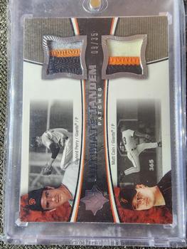 2006 Upper Deck Ultimate Collection - Tandem Materials Patches #UT-PC Gaylord Perry / Matt Cain Front