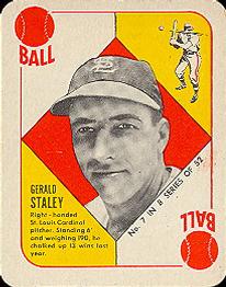 1951 Topps Blue Backs #7 Gerald Staley Front