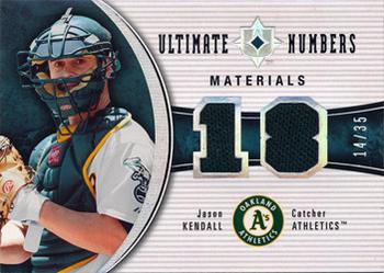 2006 Upper Deck Ultimate Collection - Ultimate Numbers Materials #UN-JK Jason Kendall Front