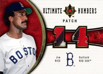 2006 Upper Deck Ultimate Collection - Ultimate Numbers Patches #UN-RI Jim Rice Front