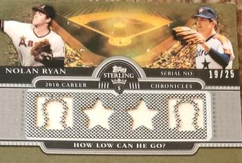 2010 Topps Sterling - Career Chronicles Relics Quad #4CCR-34 Nolan Ryan Front