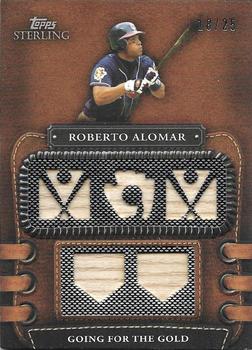 2010 Topps Sterling - Legendary Leather Relics Five #5LLR-21 Roberto Alomar Front
