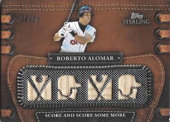 2010 Topps Sterling - Legendary Leather Relics Quad #4LLR-22 Roberto Alomar Front